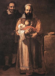 Représentant une femme qui allaite à côté de son mari, ce tableau est troublant car la féminité et la masculinité ne tiennent qu'à un sein. La femme à barbe, José de Ribera, 1631, Musée Fondación Duque de Lerma , Tolède