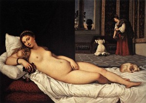 La Vénus d’Urbin, Titien, 1538, Galerie des Offices, Florence