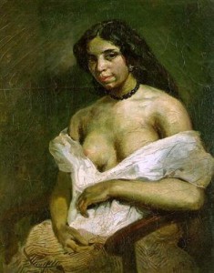 Portrait d'Aspasie dite Aline la Mulâtresse, par Eugène Delacroix